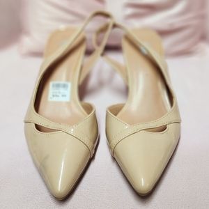 Nude Closed Toe Heel
